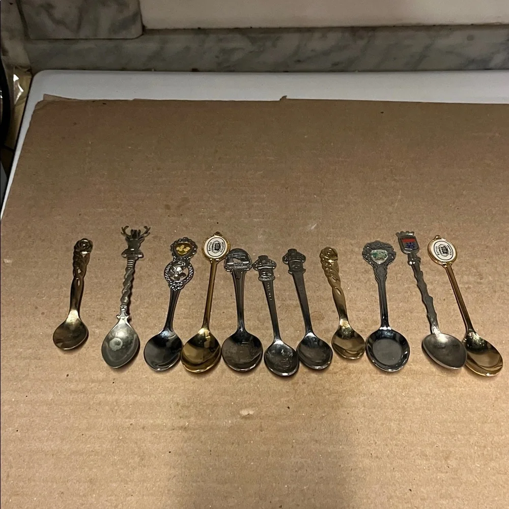 Assorted Collectible Souvenir Spoons Set Includes 2 Rolex